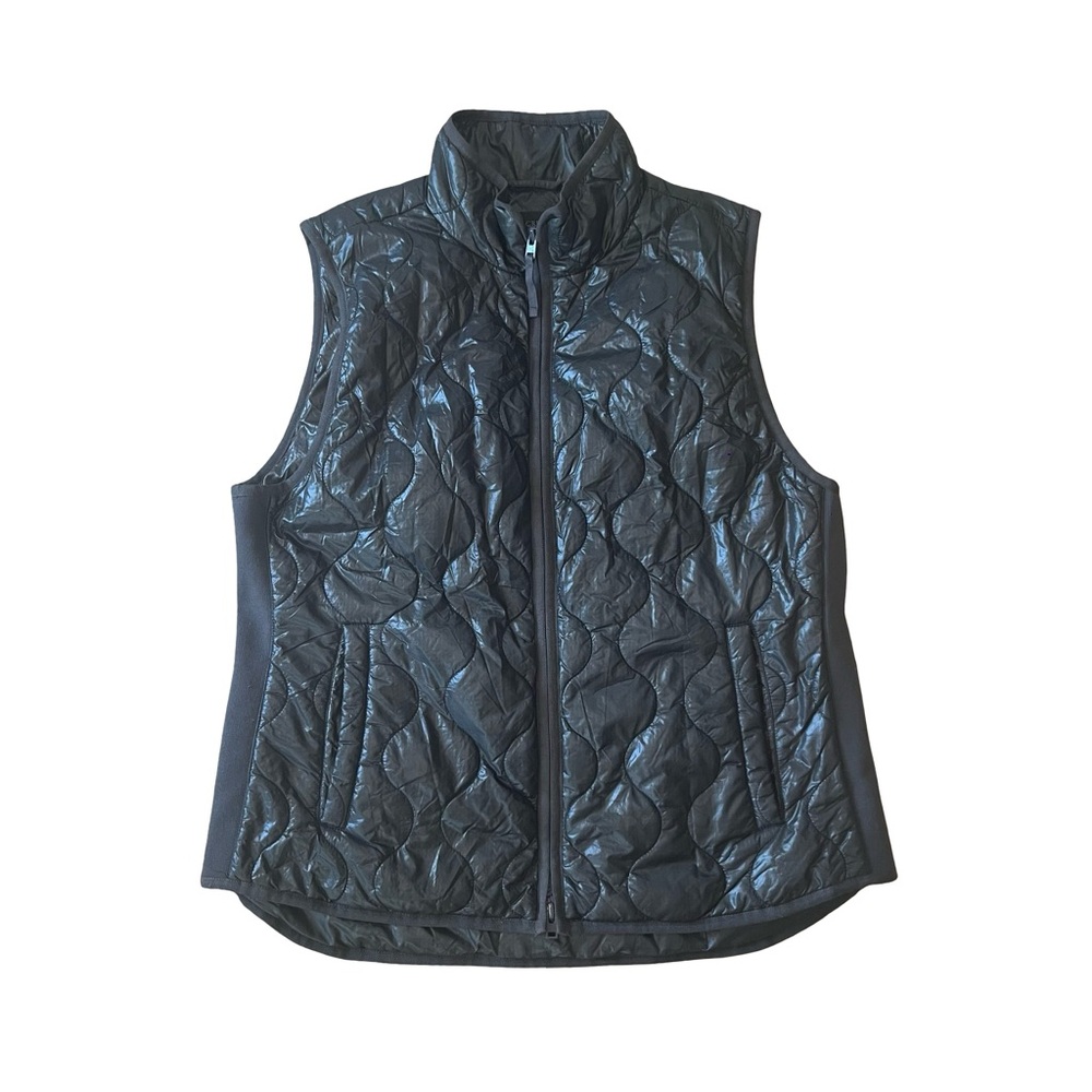 J. Crew Charcoal Quilted Vest